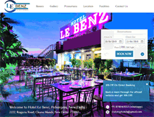 Tablet Screenshot of hotellebenz.com